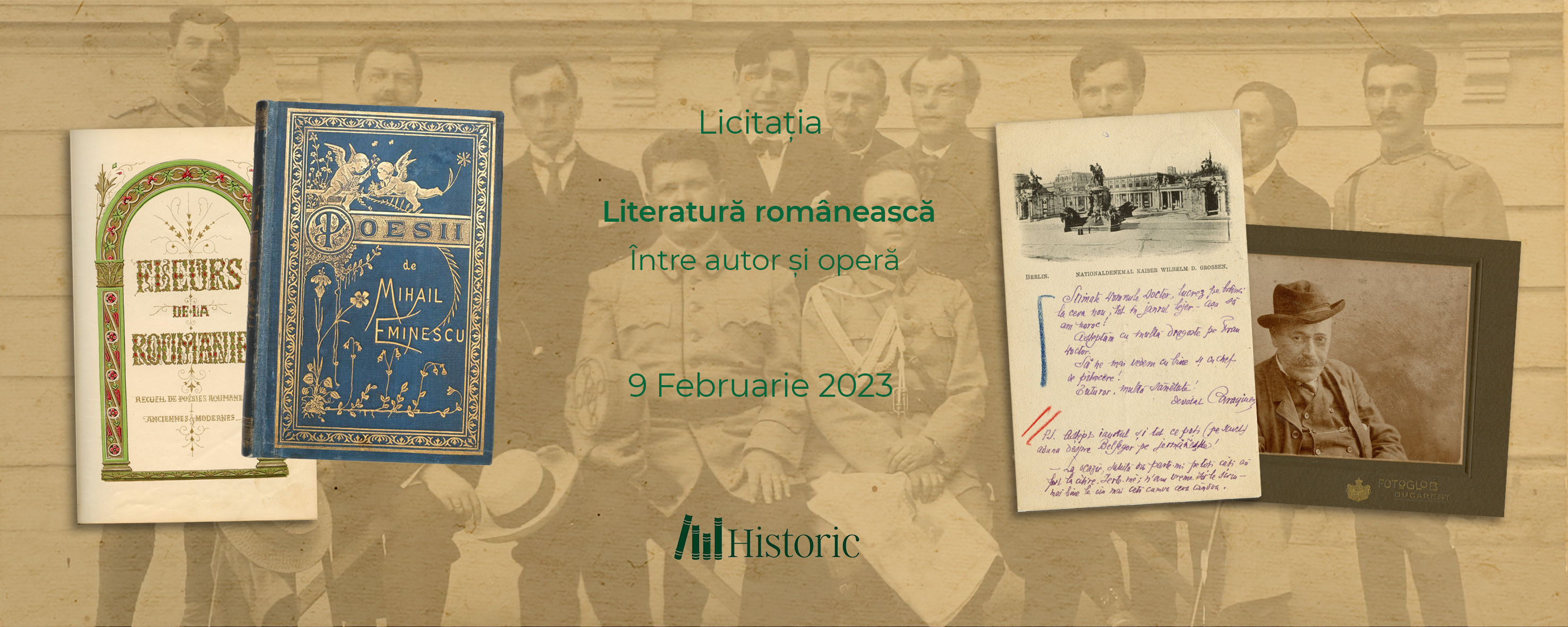 Licitația Literatura românească - Între autor și operă