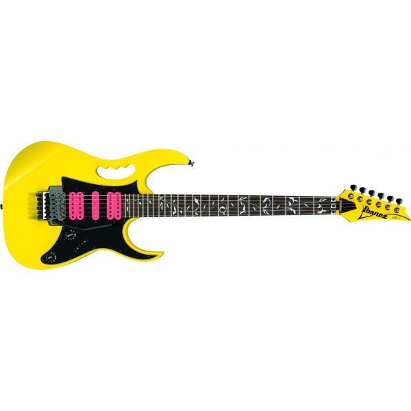 Chitară Electrică - Ibanez JEMJR Yellow, Semnată de către Andrei Maria AKA Smiley