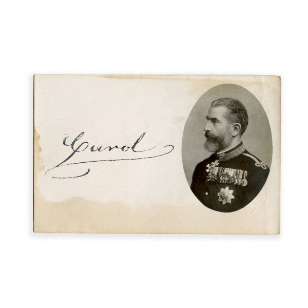 Regele Carol I, carte poștală fotografică