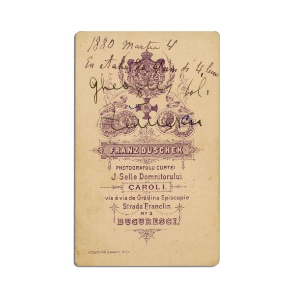 9 fotografii format carte-de-visite, atelier Franz Duschek