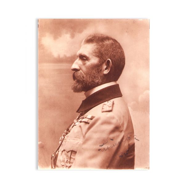 Regele Ferdinand I al României, fotografie de mari dimensiuni, 1925, cu semnătură