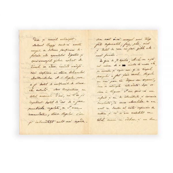 Constantin Mavrocordat, scrisoare olografă către Gh. Cantacuzino, 1906