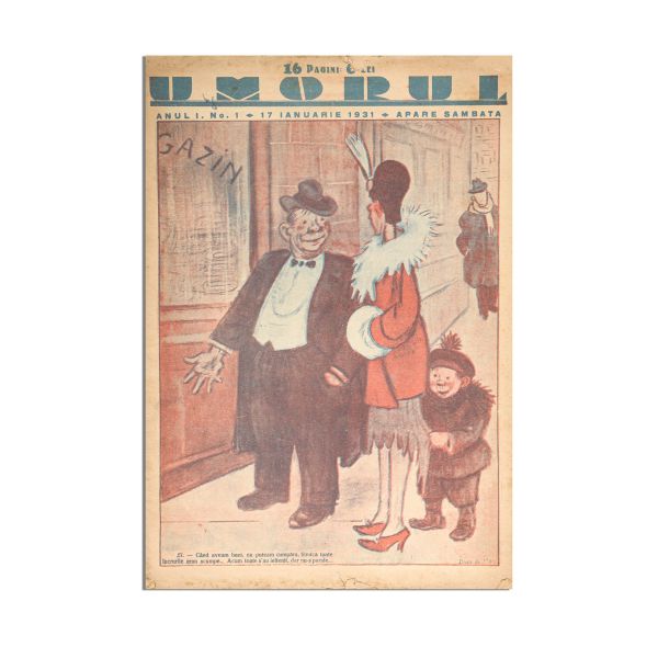 Publicația „Umorul”, Anul I, Nr. 1, 17 ianuarie 1931