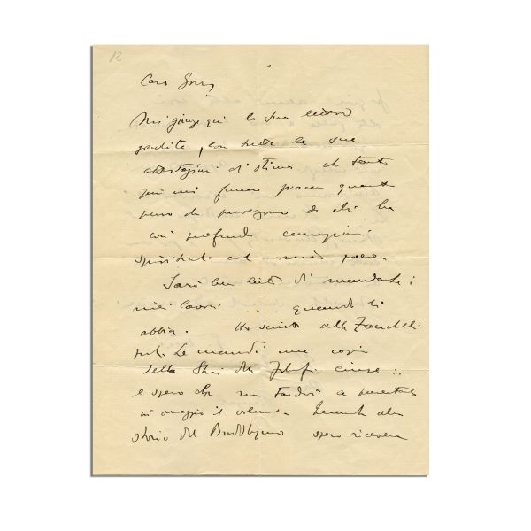 Giuseppe Tucci, scrisoare pentru Mircea Eliade, 9 decembrie 1929