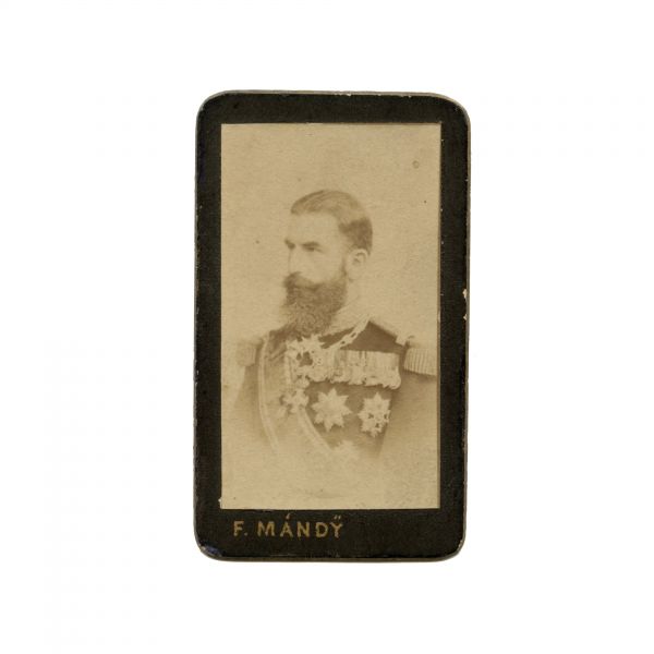 Regele Carol I și Regina Elisabeta, fotografii în miniatură, atelier Franz Mandy