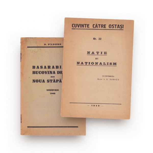 D. Pădure, Basarabia și Bucovina de Sus sub noua stăpânire, 1940 + Nație și naționalism, 1940