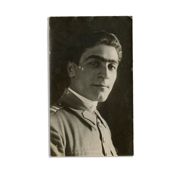 Aviator Constantin Tănăsescu, caiet manuscris + fotografie de epocă, cca. 1940