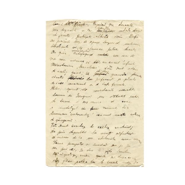 Mircea Eliade, Gâze și gângănii, manuscris 
