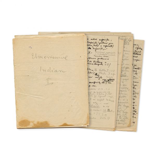 Mircea Eliade, manuscris „Umanismul Indian”