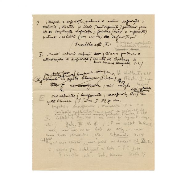 Mircea Eliade, manuscris „Umanismul Indian”