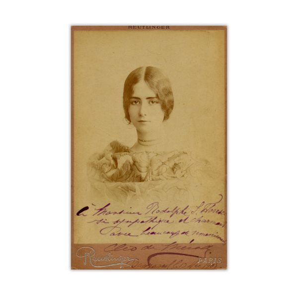 Cléo de Mérode, Carolina Eger, Vasile Brezeanu, Carol Miculi, Frosa Sarandy, 6 fotografii de epocă, diverse ateliere