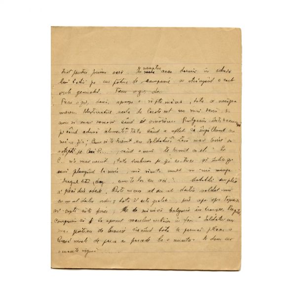 Mircea Eliade, caiet-manuscris „Amintiri din retragere”, 1922