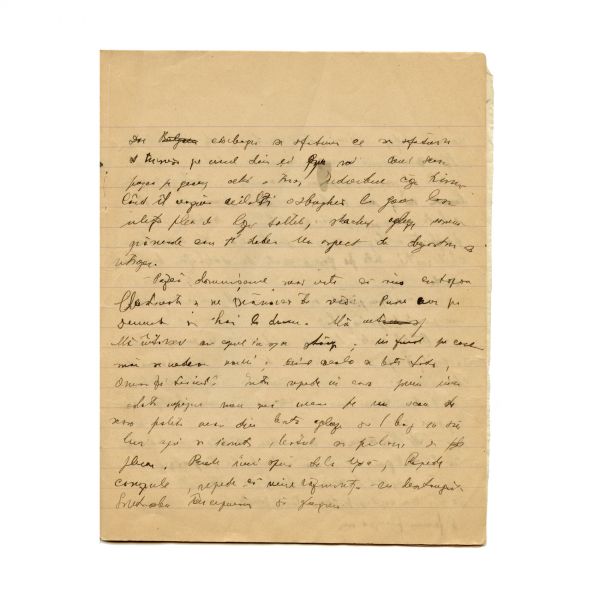 Mircea Eliade, caiet-manuscris „Amintiri din retragere”, 1922