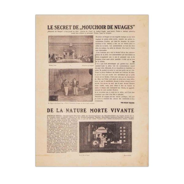 Extras din publicația „Integral”, nr. 2, aprilie 1925, cu un articol despre C. Brâncuși