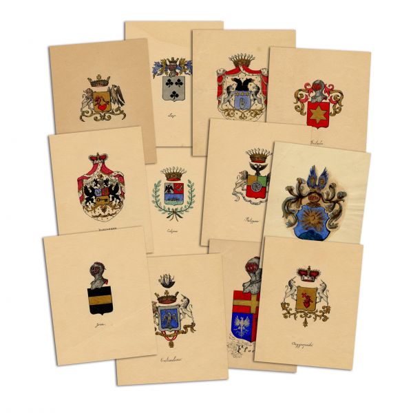 26 de blazoane ale unor vechi familii boierești