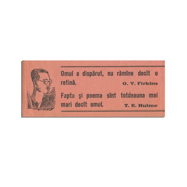Sașa Pană, Cuvîntul Talisman, 1933