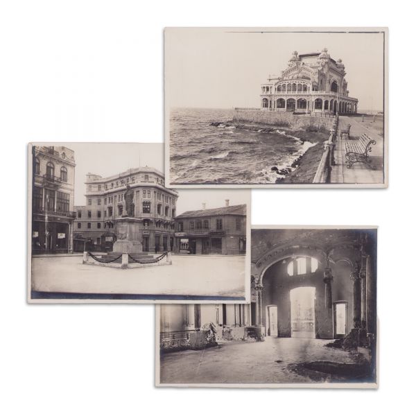 Constanța și cazinoul, trei fotografii de epocă, fotograf Max Wipperling