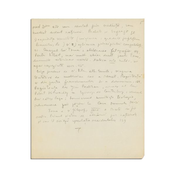 Mircea Eliade, Despre filosofia medievală, manuscris