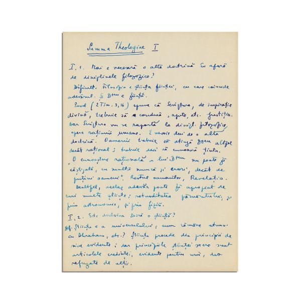 Mircea Eliade, Despre filosofia medievală, manuscris