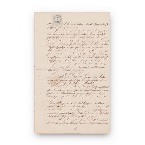 Document de achiziție privind calea ferată din zona Reșița, 5 noiembrie 1864