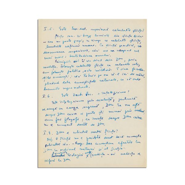 Mircea Eliade, Despre filosofia medievală, manuscris