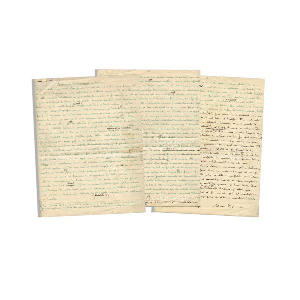 Adrian Maniu, manuscrisul „Gravura românească în lemn”, 1937