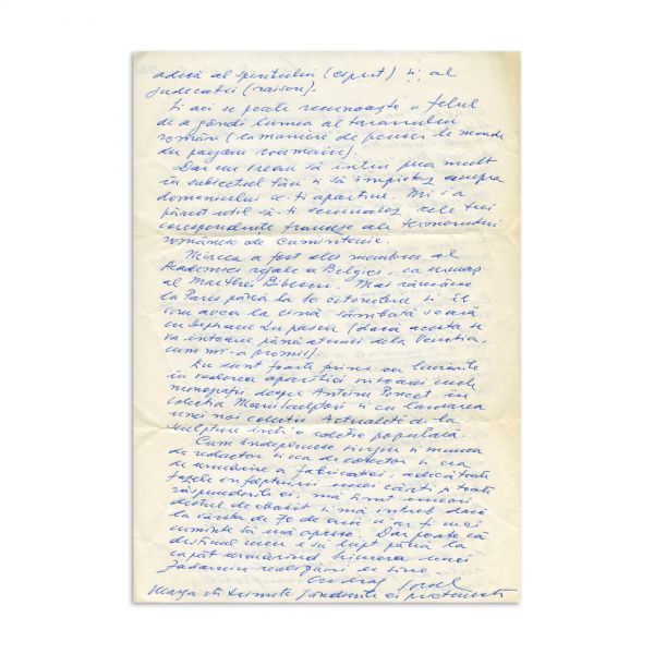62 scrisori - Corespondență Ionel Jianu - Constantin Noica, 1975 - 1983