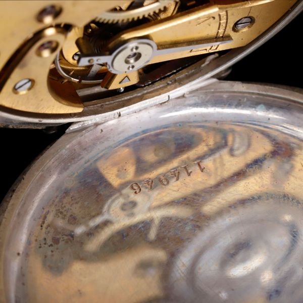 Ceas de buzunar din argint, marca Paul Buhré