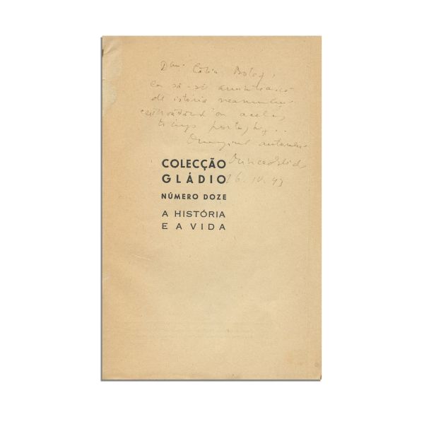 Mircea Eliade, Os romenos latinos do oriente, 1943, cu dedicație pentru Călin Botez
