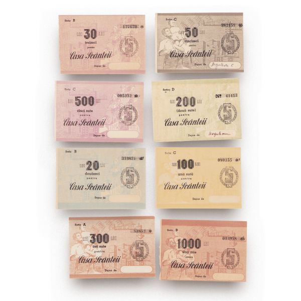 Colecție de 8 tichete pentru Casa Scânteii
