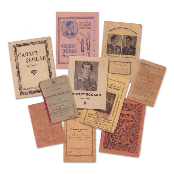 Colecție de 10 carnete școlare, 1930 - 1944