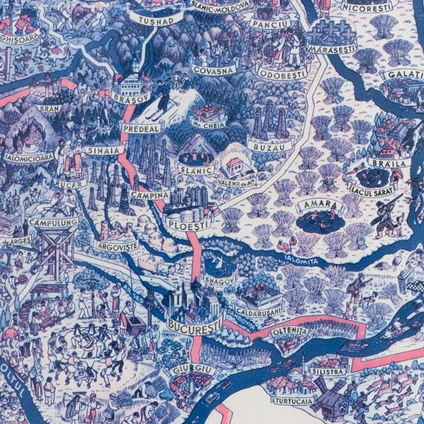 România Țara Turismului, hartă, 1938