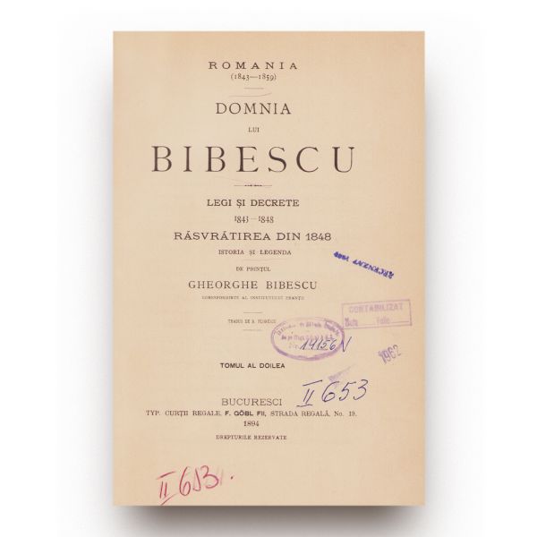 Gheorghe Bibescu, Domnia lui Bibescu, două tomuri, 1893-1894