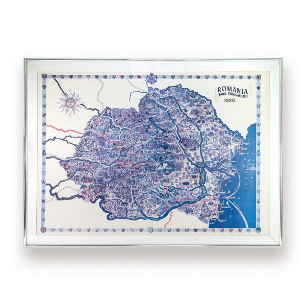 România Țara Turismului, hartă, 1938