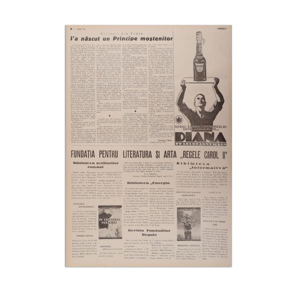 Publicația „Vremea”, An VII, Nr. 332, Ediție Specială de Paști 1934, cu articole de Mircea Eliade, Petru Comarnescu, Geo Bogza
