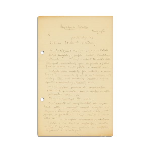 Mircea Eliade, Bondage and Liberation - References, quotations, manuscris