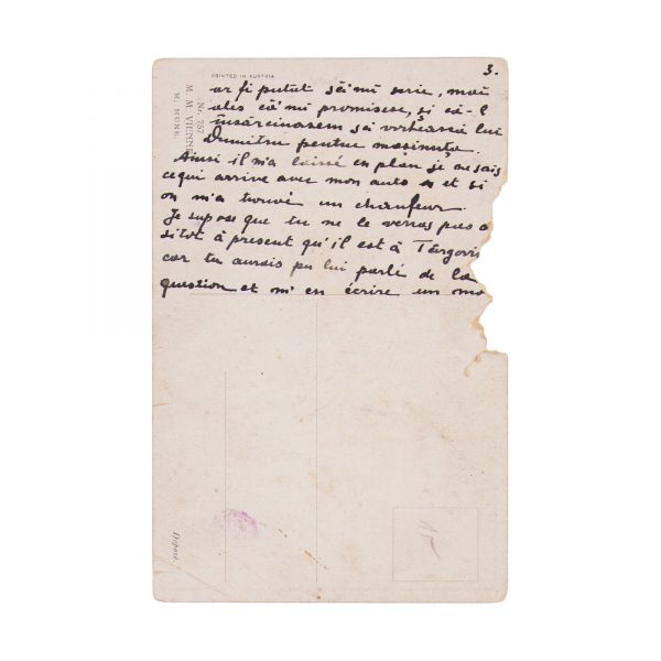 Colecție de 10 cărți poștale ilustrate expediate de principele Carol al României iubitei sale, Ella Filitti