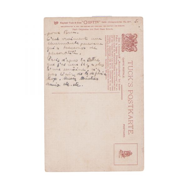 Colecție de 10 cărți poștale ilustrate expediate de principele Carol al României iubitei sale, Ella Filitti