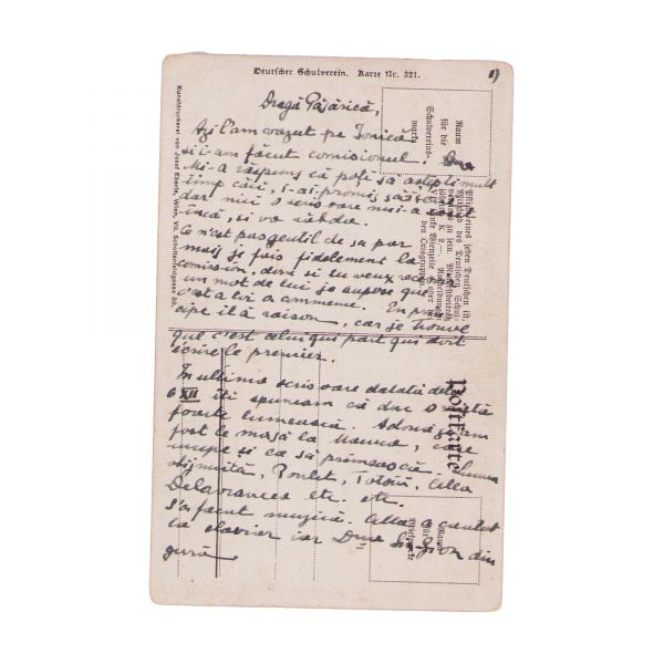 Colecție de 10 cărți poștale ilustrate expediate de principele Carol al României iubitei sale, Ella Filitti