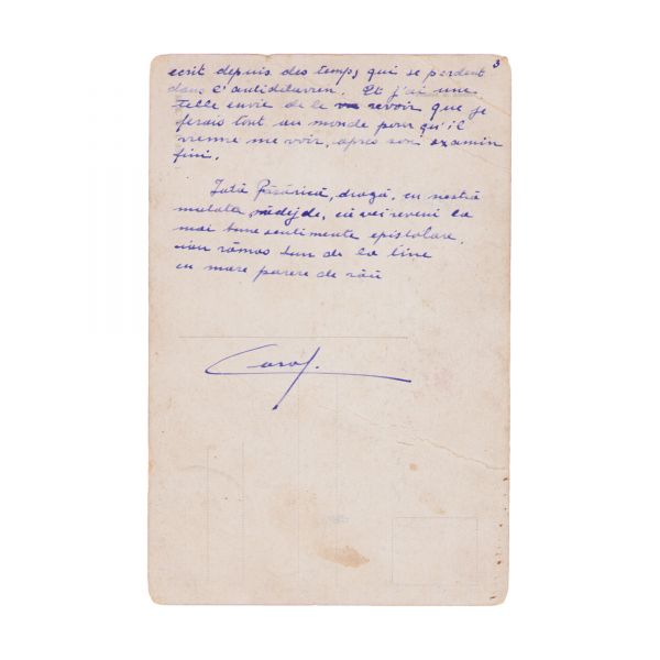 Colecție de 10 cărți poștale ilustrate expediate de principele Carol al României iubitei sale, Ella Filitti