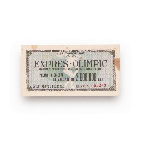Bilet pentru „Expres-Olimpic”, 1960