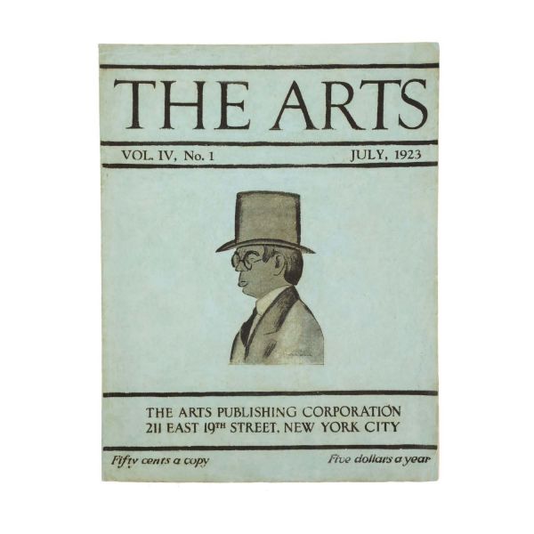 Publicația „The Arts”, 1923, cu un articol despre C. Brâncuși
