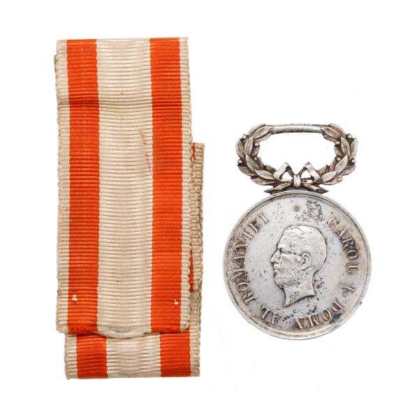 Medalia „Virtutea Militară”, clasa a II-a, model 1872, acordată compozitorului George Stephănescu