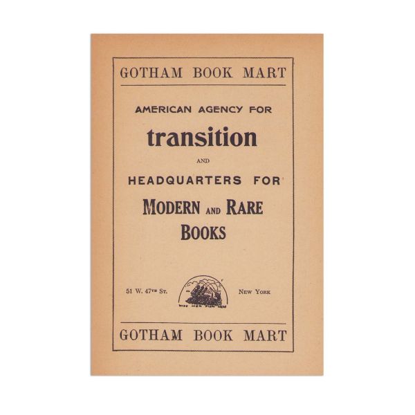Publicația „Transition”, nr. 16 - 17, iunie 1929, cu reproduceri după lucrările lui C. Brâncuși