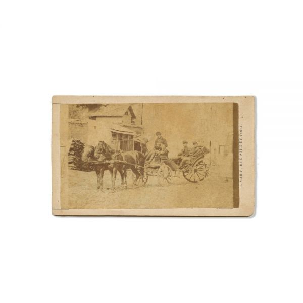 Vizitiu pe Știrbei Vodă, fotografie de epocă, cca. 1870