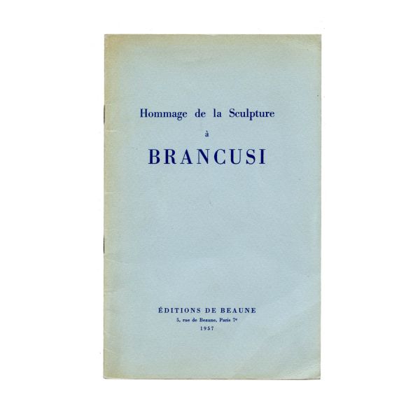 Hommage de la Sculpture a Brancusi et prix Emile de Coninck, 1957