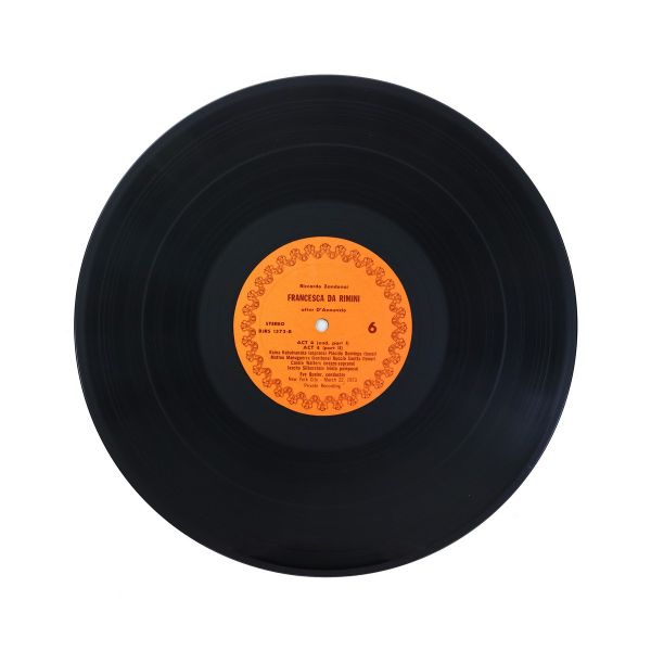Riccardo Zandonai, Francesca Da Rimini, 3 discuri LP + pliantul operei