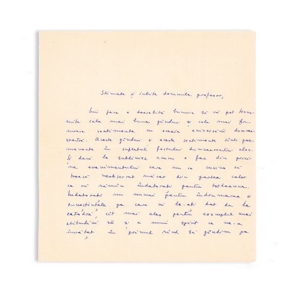 Colecție de 39 corespondențe trimise lui D. D. Roșca de Constantin Noica și alții, cca. 1970 