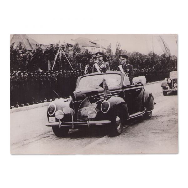 Regele Mihai și mareșalul Ion Antonescu, fotografie de presă, Fotoreportaj Trampus, 9 iulie 1941