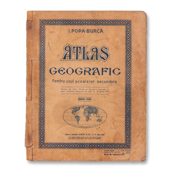 I. Popa-Burcă, Atlas geografic pentru uzul școlilor secundare, 1937 